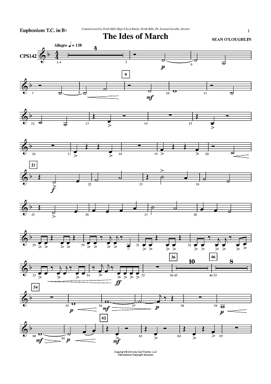 The Ides of March - Euphonium TC in Bb