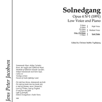 Solnedgang Op. 4 No. 1