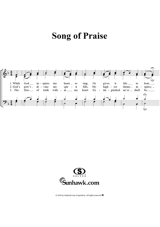 Song Of Praise