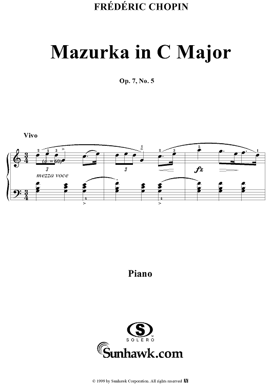 No. 9 in C Major, Op. 7, No. 5