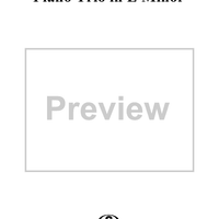 Piano Trio in E minor    - HobXV/12 - Cello