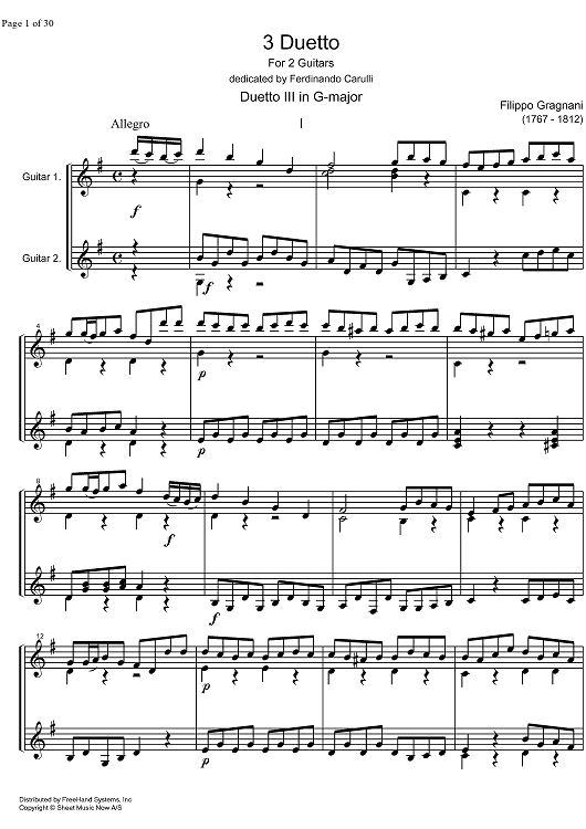 3 Duetto - Score