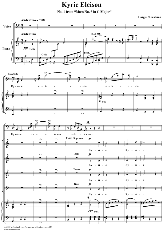 Kyrie Eleison - No. 1 from "Mass No. 6 in C major"