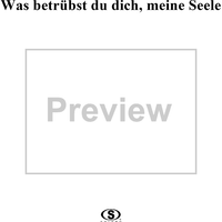 Was betrübst du dich, meine Seele