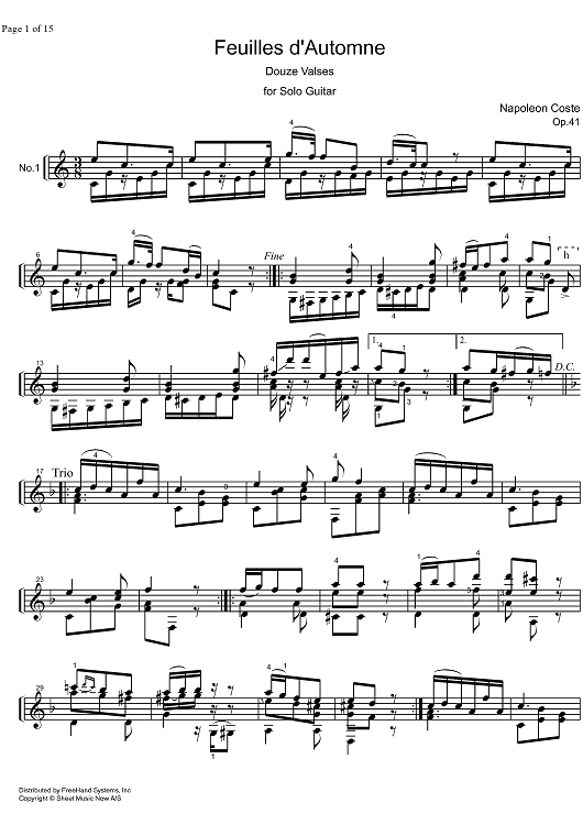 Feuilles d'Automne Op.41