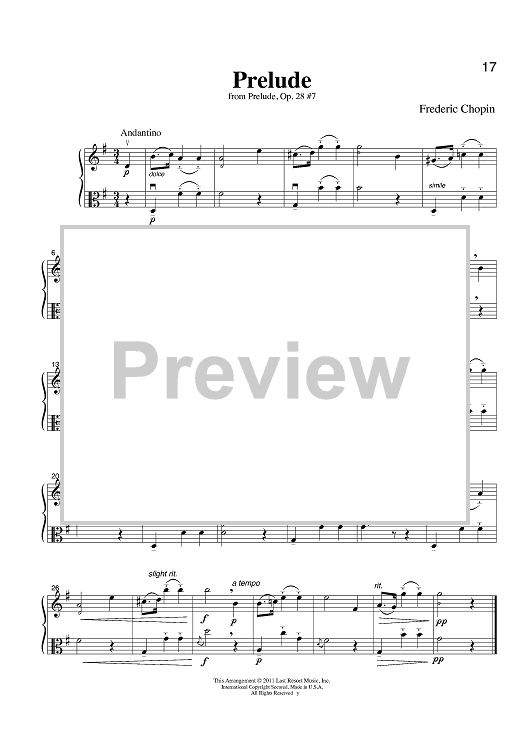 Prelude - from Prelude, Op. 28 #7