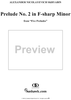 Prelude No. 2 in F-sharp Minor, Op. 15, No. 2