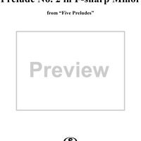 Prelude No. 2 in F-sharp Minor, Op. 15, No. 2
