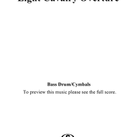 Light Cavalry Overture - Bass Drum & Cymbals