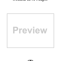 Sonata in A Major, Op. 5, No. 1 - Violin 1