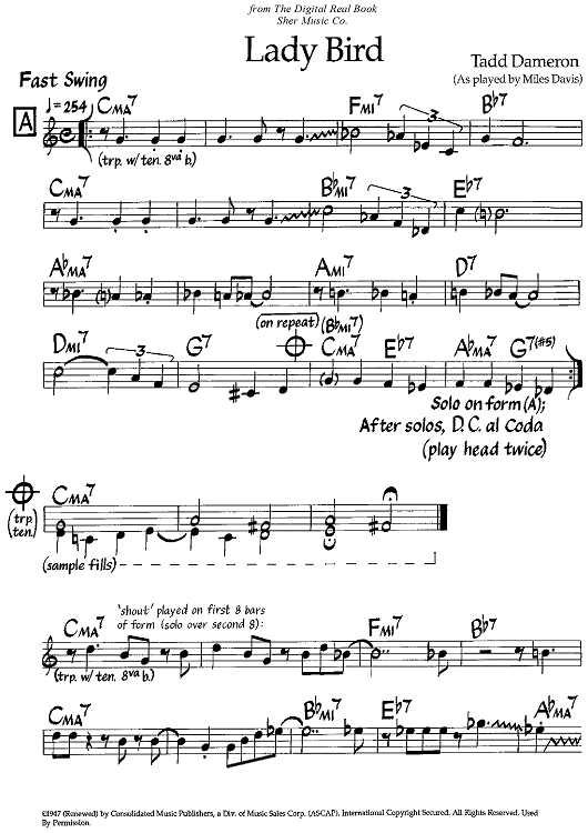 Lady Bird - C Instruments