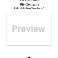 8 Lieder aus 'Letzte Blätter', Op. 10, No. 4: Die Georgine