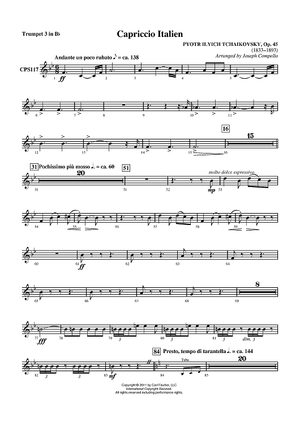 Capriccio Italien - Trumpet 3 in Bb