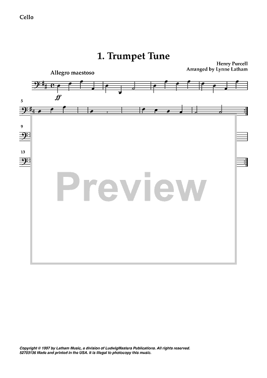 Trumpet Tune - Cello