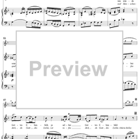 "Die Obrigkeit ist Gottes Gabe", Aria, No. 5 from Cantata No. 119: "Preise, Jerusalem, den Herrn" - Piano Score