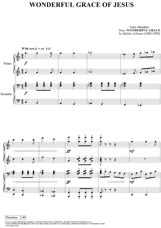 Wonderful Grace of Jesus