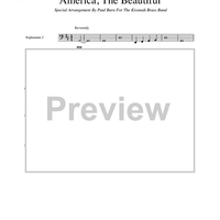 America, The Beautiful - Euphonium 2