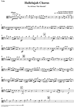 Hallelujah Chorus - Viola