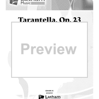 Tarantella, Op. 23 for Cello Duet - Score