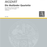 Die Mailänder Quartette in E flat major - Set of Parts