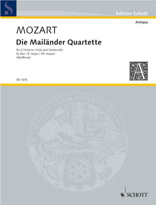 Die Mailänder Quartette in E flat major - Set of Parts