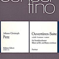 Overtures - Suite A Minor in A minor - Score