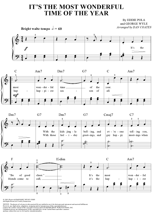 It's the Most Wonderful Time of the Year