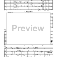 Le Tombeau de Couperin for Oboe and String Quartet - Score