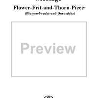 Flower-Fruit-and-Thorn-Pieces (Blumen-Frucht-und-Dornstücke), op. 82 - No. 9. Message