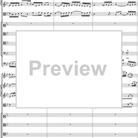 Arioso and Chorus from Cantata no. 22  ("Jesus nahm zu sich die Zwölfe") - Full Score