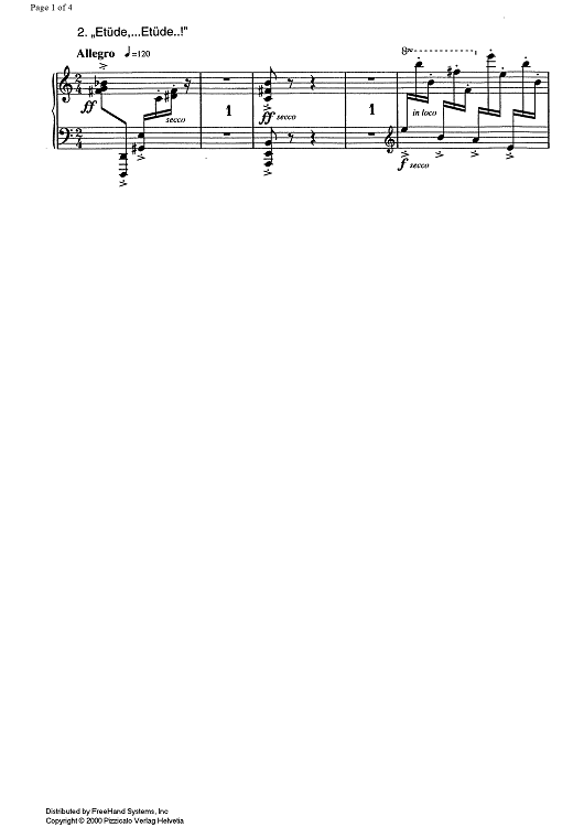 2 Etude;...etude..! - Piano