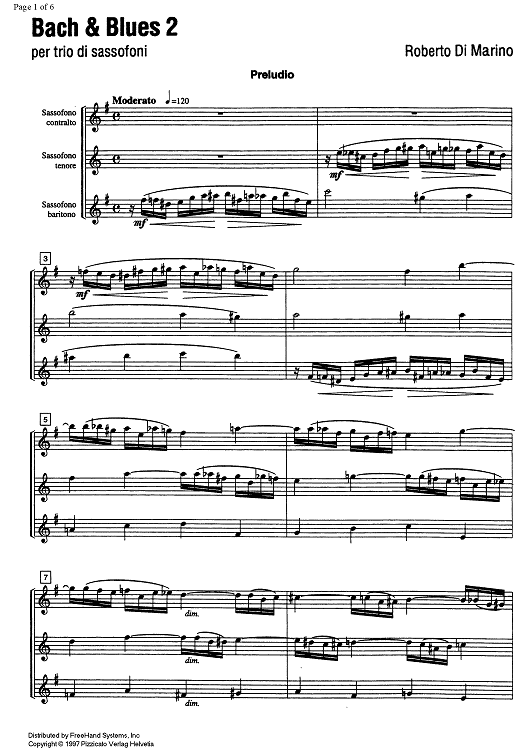 Bach and Blues  2 - Score
