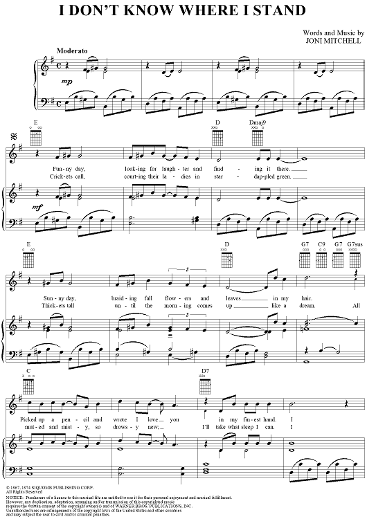 I Don't Know Where I Stand