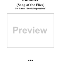 Poetic Impressions, No. 6: Summer (Song of the Flies) (Été)