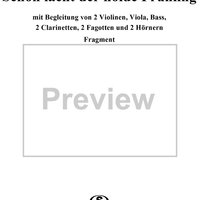 Aria for Soprano and Chamber Orchestra: "Schon lacht der holde Frühling", K580 - Full Score
