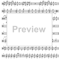 King George 1st Homage March - Percussion