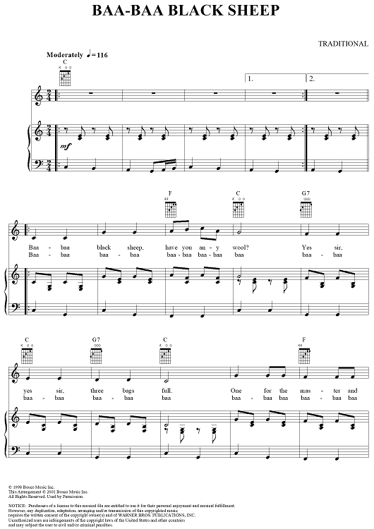 Baa-Baa Black Sheep