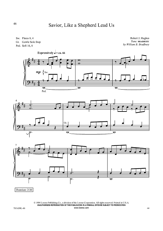 Savior, Like a Shepherd Lead Us