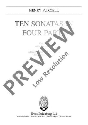 10 Sonatas in Four Parts - Full Score