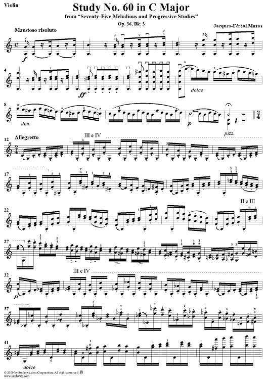 Study No. 60 in C Major