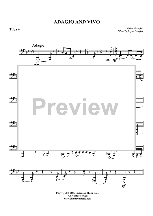 Adagio and Vivo - Tuba 4