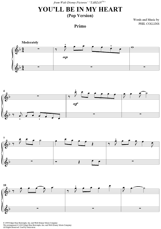 You'll Be in My Heart (Pop Version)