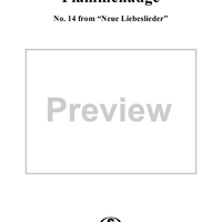 Neue Liebeslieder Walzes, Op. 65, No. 14  ("Flammenauge")