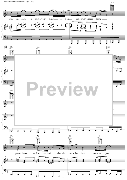 The Rubberband Man" Sheet Music by The Spinners for Piano/Vocal/Chords Sheet Music Now