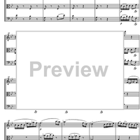 String Trio Bb Major D581B - Score