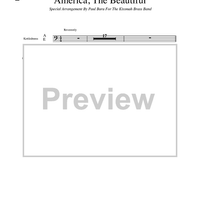 America, The Beautiful - Timpani