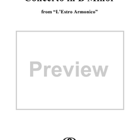 Concerto in B Minor, Op. 3, No. 10, RV580 from "L'estro Armonico" - Violin 2