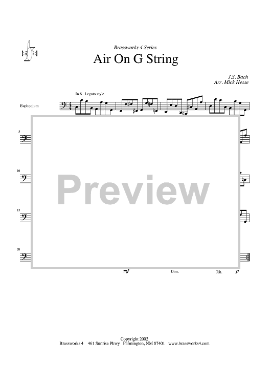 Air on G String - Euphonium