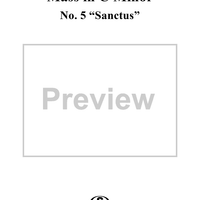 Mass in C Minor, Op. 147: No. 5, Sanctus