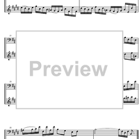 French Suite  6 E Major BWV 817 - Score